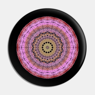 Peculiar Floral Pattern -purple Voilet  mandala design - Regenbogenfarben Pin