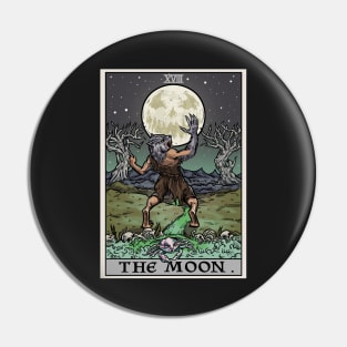 The Moon Halloween Tarot Card Werewolf Jack O Lantern Crab Pin