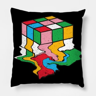 Melting Rubik's Cube Pillow