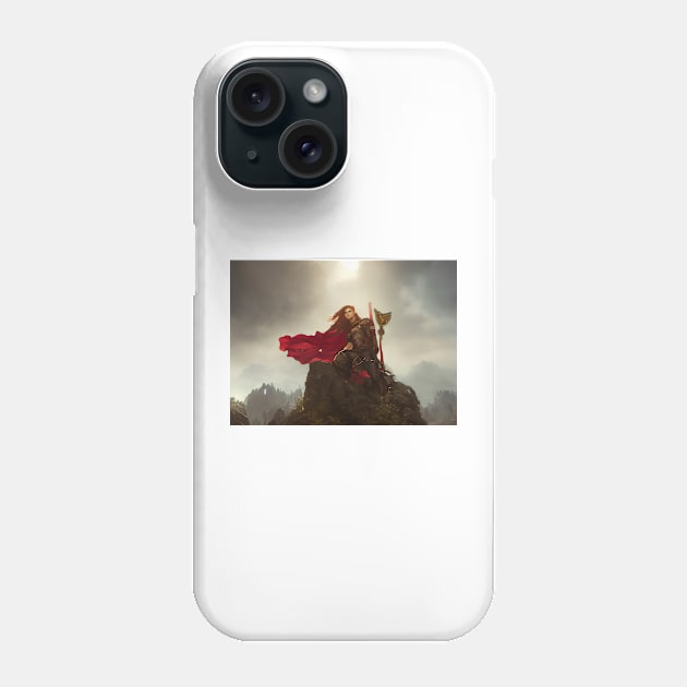 Female warrior victorious Phone Case by kiwimick