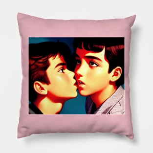 kissing boys Pillow