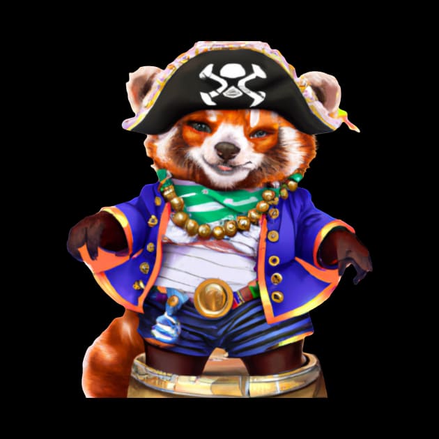 Pirates red panda by Vorticella