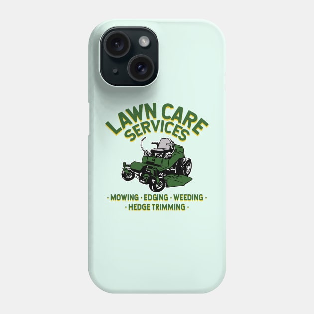 lawn care services zero turn mower Phone Case by hardy 