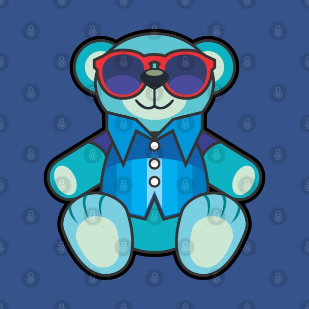 Relaxing Teddy Bear by Vector-Artist