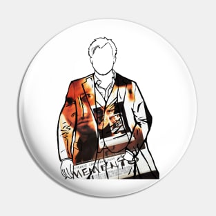 Christopher Nolan Portrait (Memento) Pin