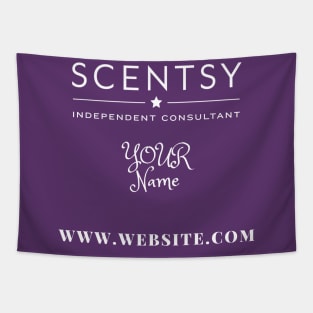 scentsy independent consultant gift ideas with custom name and website Tapestry