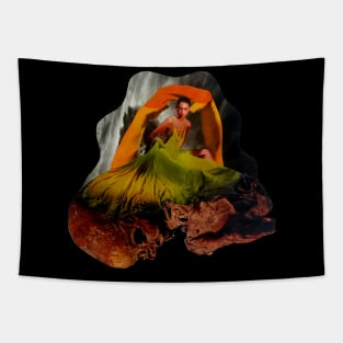 Beautiful Sacrifices Surreal Collage Tapestry