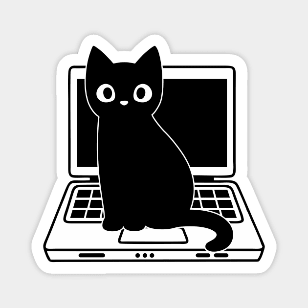 Cat and technical support Magnet by My Happy-Design