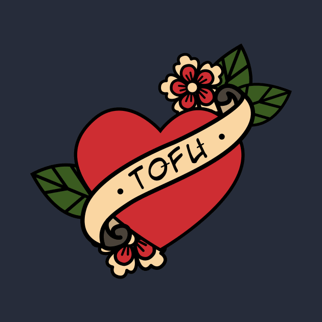 Old School Love Tofu Tattoo by BubblegumGoat