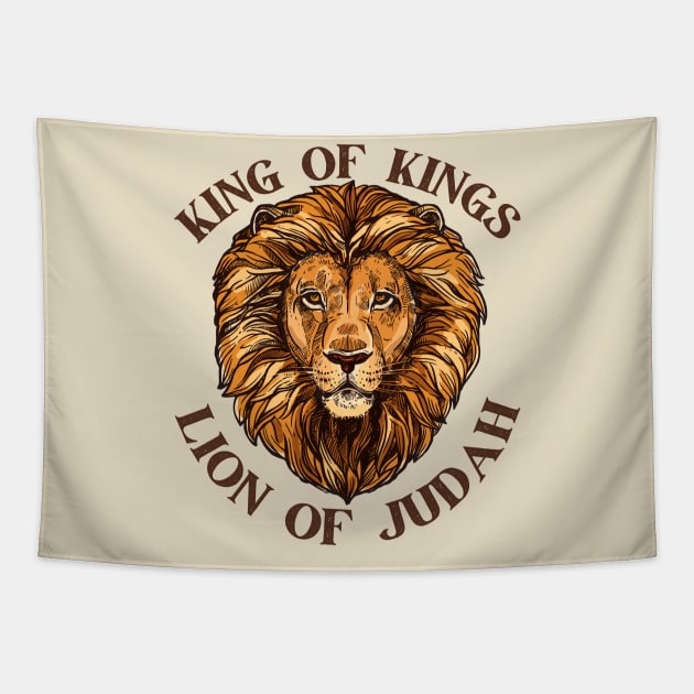 King of Kings, Lion of Judah Tapestry by Kikapu creations