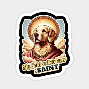 Golden Retriever Saint 2 Magnet