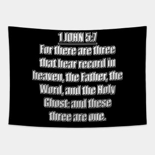 1 John 5:7 King James Version (KJV) Bible Verse Tapestry