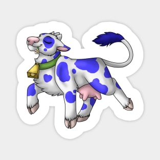 Happy Moo: Blue Spots Magnet