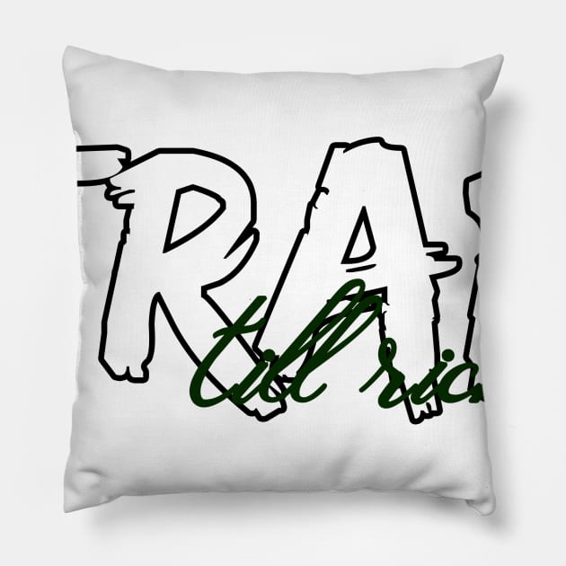 TrapTillRiches Pillow by trapdistrictofficial