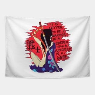 Warrior Quotes Warrior Women Tapestry