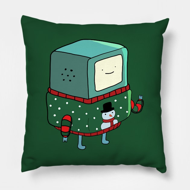 Beemo Adventure Time Christmas Tree Pillow by gorilaboss