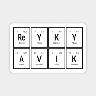 Reykjavik Table of Elements Magnet