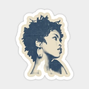 Lauryn Hill - Blue Vintage Color Magnet