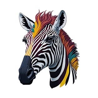 colorful zebra stripes T-Shirt