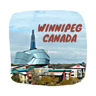 Winnipeg Canada Human Rights Museum Painting T-Shirt