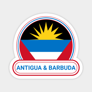 Antigua and Barbuda Country Badge - Antigua and Barbuda Flag Magnet