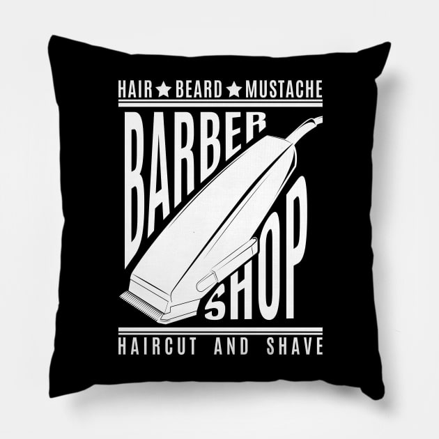 Funny Get Faded Barber Hairdresser Hair Cut Maker Barbershop Pillow by LEGO