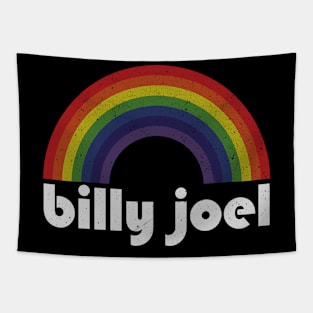 Billy Joel / Vintage Rainbow Design // Fan Art Design Tapestry