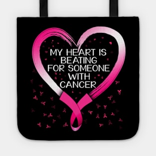 my heart breast cancer awareness Tote