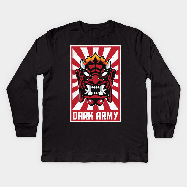 Dark Army Hacking Group Mr Robot Kids Long Sleeve Shirt Teepublic Uk