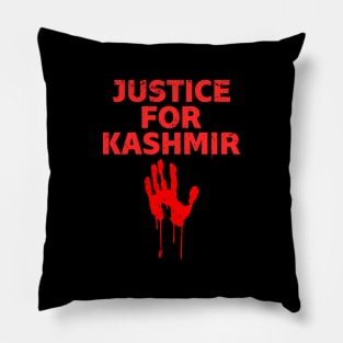 Justice For Kashmir - India Stop This Genocide Free Kashmir Pillow