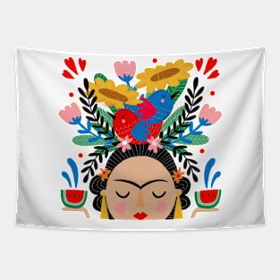 FLORAL FRIDA Tapestry