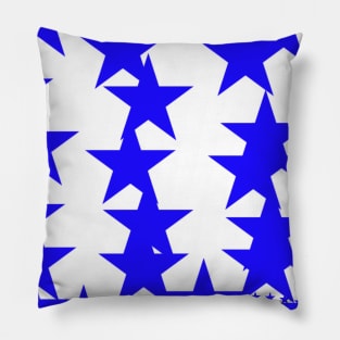 blue stars pattern background abstract Pillow