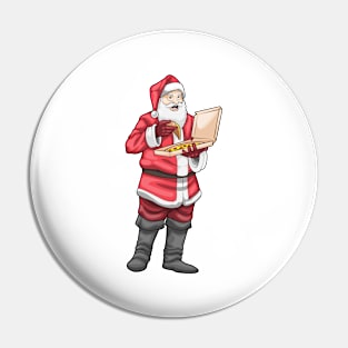 Santa Claus Christmas Pizza Pin