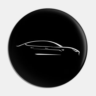 Fast Electric Car Abstract Drawing Pin