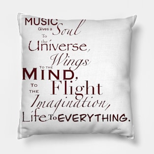 Music gives soul! Pillow