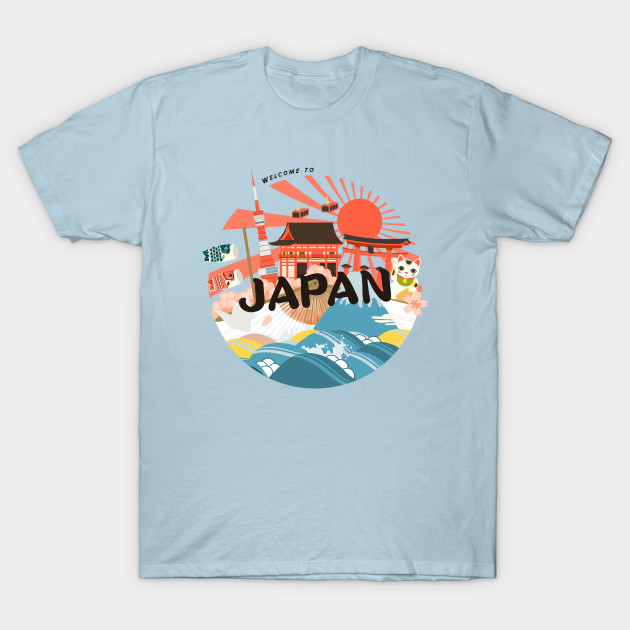 Discover Welcome To Japan - Japan - T-Shirt