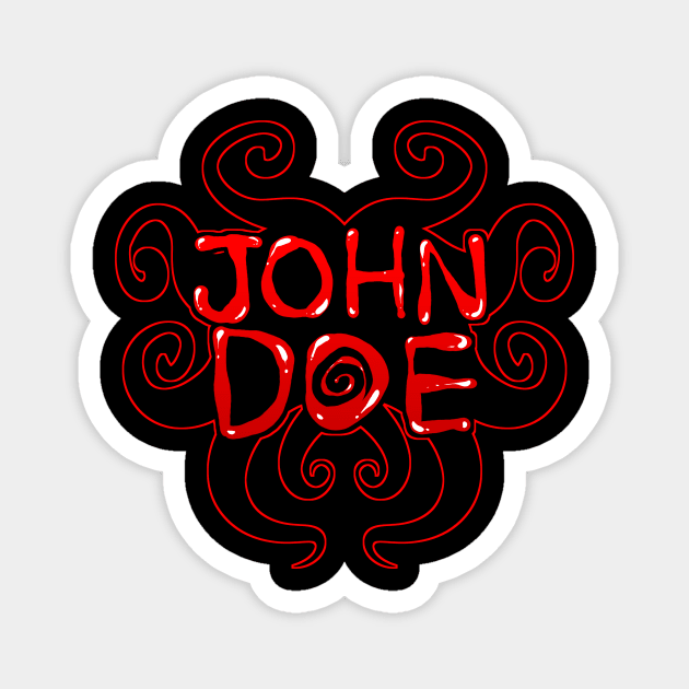 JOHN DOE logo Magnet by masochistfox