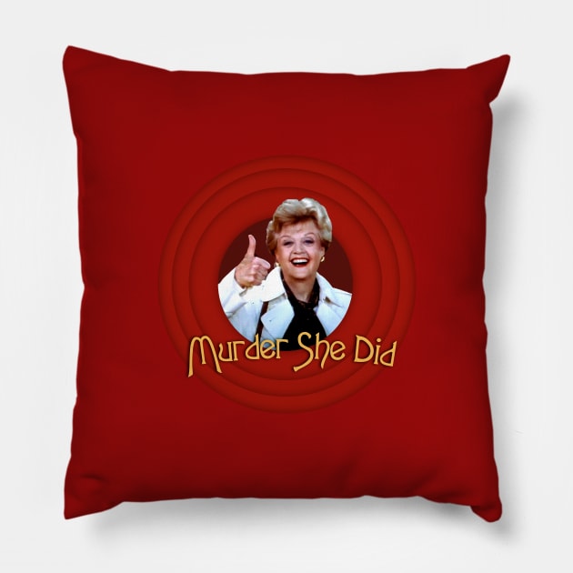 Murder She Did Pillow by sketchfiles