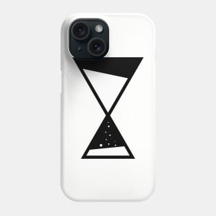 The sands of time abstract pattern with hourglass Phone Case