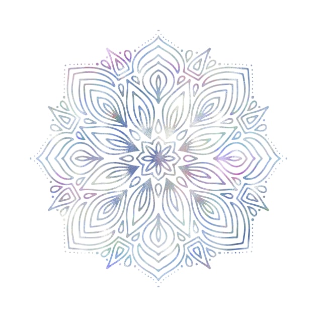 Iridescent Rainbow Pretty Mandala by NatureMagick