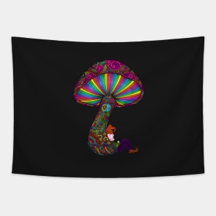 Mushroom & Gnome Tapestry