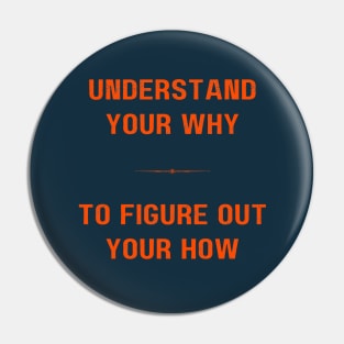 "UNDERSTAND YOUR WHY" -Inspirational motivation quote Pin