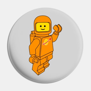 Spaceman! (Orange) Pin