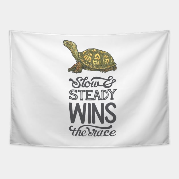 Slow & Steady Wins the Race Tapestry by calebfaires