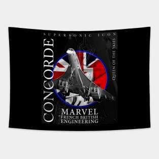 Concorde Supersonic British French Legendary Aircraft Tapestry