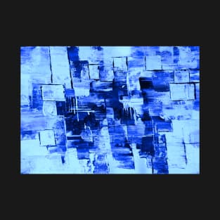 Blue pattern Abstract digitally enhanced artwork 2 T-Shirt