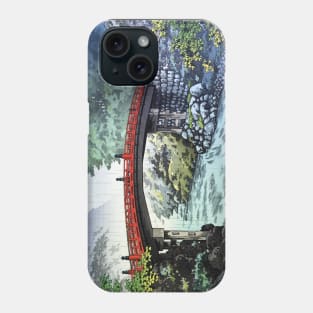 Shinkyo Bridge at Nikko by Tsuchiya Koitsu Phone Case