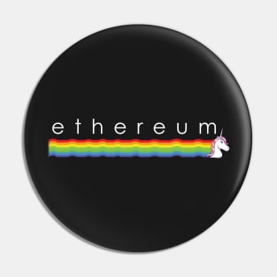 Ethereum Unicorn Rainbow Pin