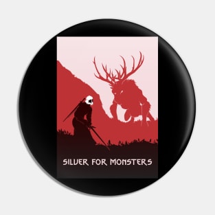 Silver For Monsters Pin