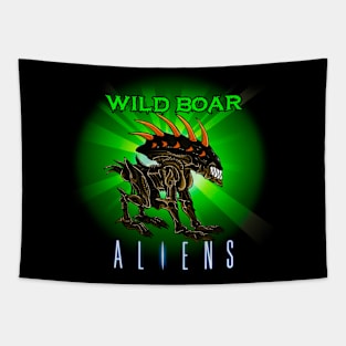 Wild boar Alien Tapestry